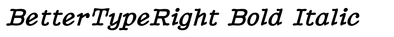 BetterTypeRight Bold Italic image